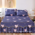 Set Bedskirt Bercetak Microfiber 100% Poliester